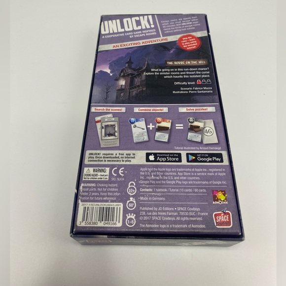 UNLOCK! THE HOUSE ON THE HILL (MYSTERY ADVENTURES) - COMPLETE GAME - Picture 2 of 3